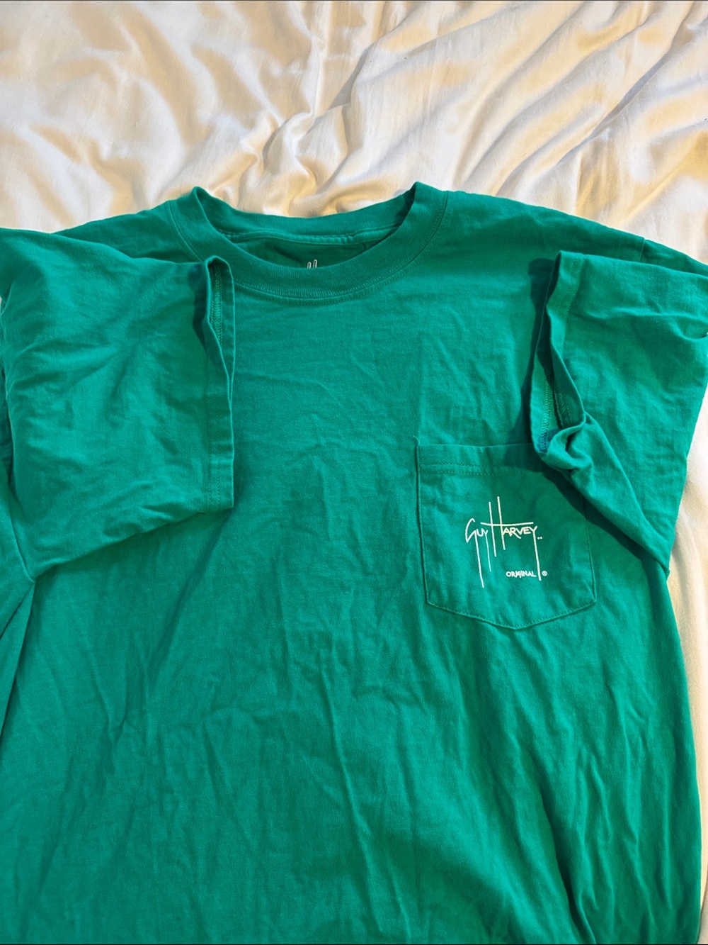 Guy Harvey Florida Men’s Pocket T-Shirt in Emerald Green